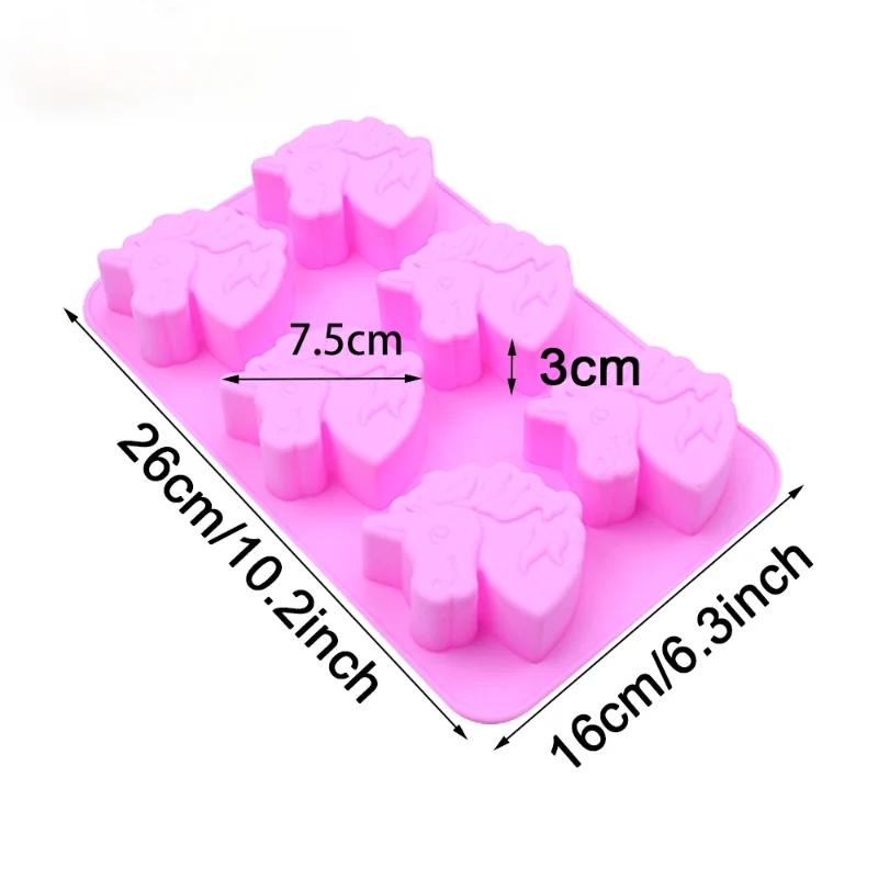 3D мыло с единорогом формы силиконовые для плетения браслетов машина