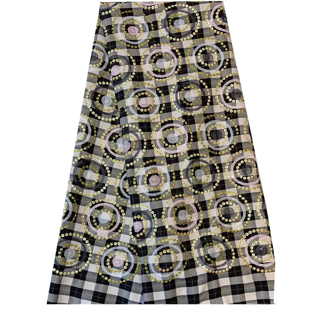 

Тканый ткань Африканская кружевная ткань 2021 Блестки Кружева Высокое качество кружевное элегантное для нигерийской кружевной свадьбы поши...