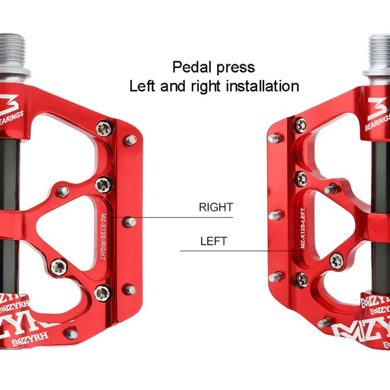 Велосипедные педали с 3 подшипниками сверхлегкие молибденовые из хромированной