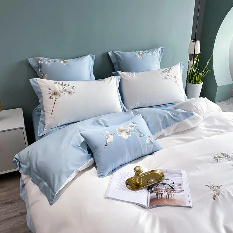 Комплект роскошного постельного белья из 100% египетского хлопка 4/6/7 шт.