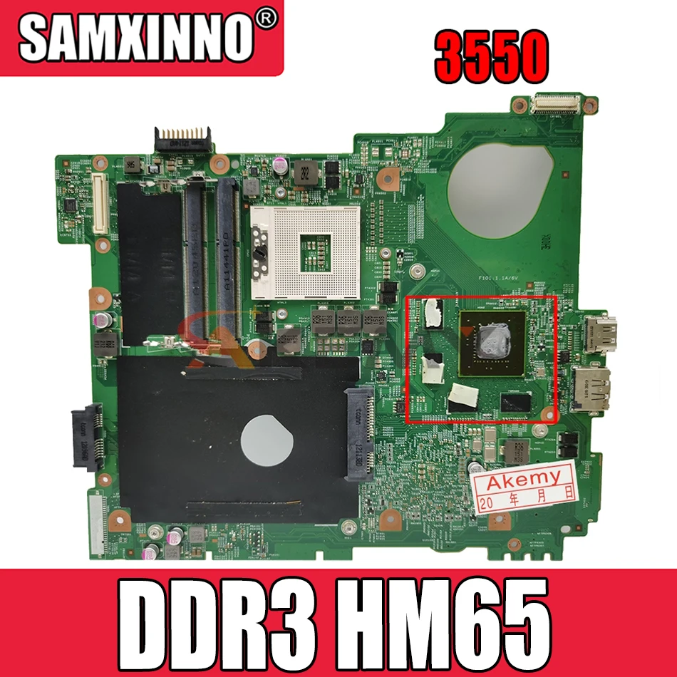 

Материнская плата Akemy 0XV36V XV36V для ноутбука Dell Vostro 3550 DDR3 HM65, протестирована