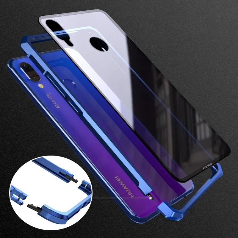 Luxury Metal Case For Huawei Nova 3 3i 6.3 inch Phone Clear Glass Cover sFor P Smart Plus Nova3 Nova3i psmart plus |