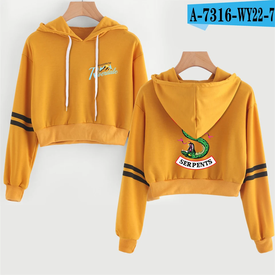 Yellow12 Southside riversale/женские толстовки для косплея, свитера, пуловеры, толстовки с изображением ривердейла, укороченная куртка с изображением южной стороны, уличная одежда для девочек - Цвет: Yellow12