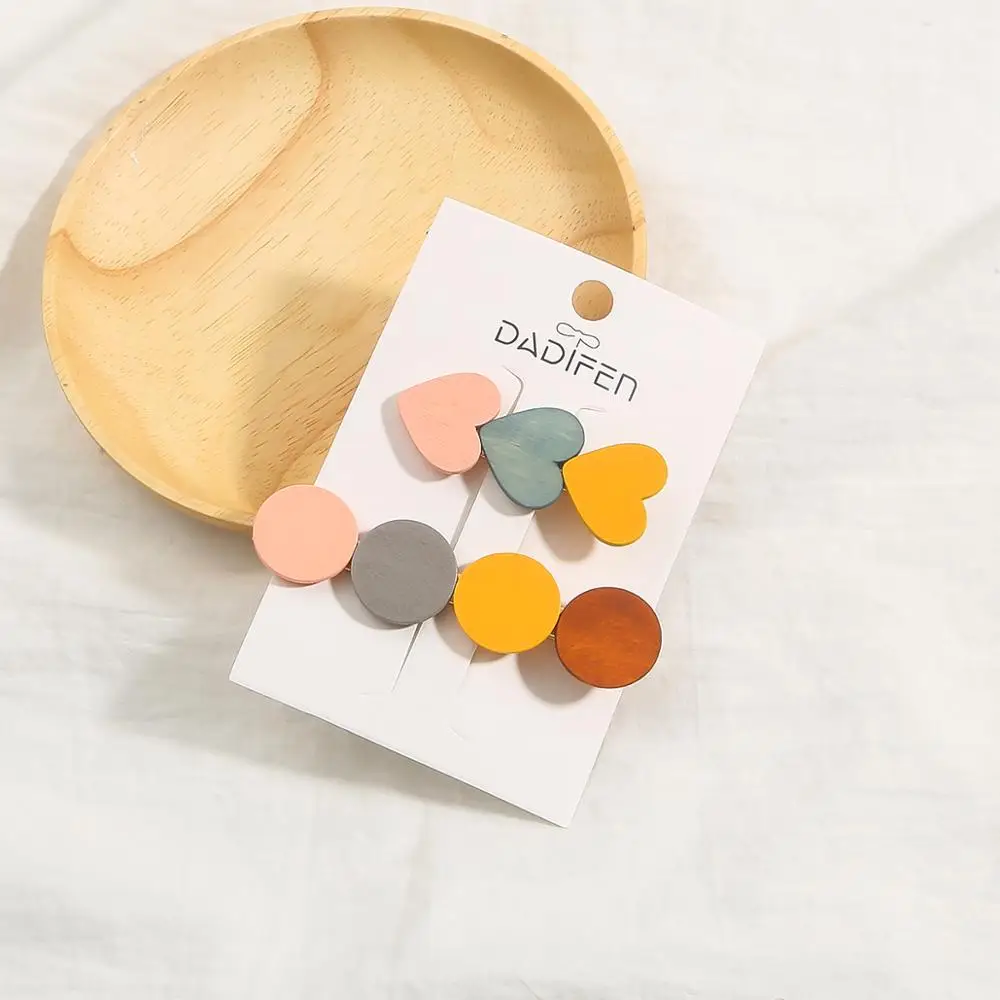 

Fashion New 1Set Candy Love Round Hair Clip Retro Hairpin Accessories For Kids Girls Children Barrette Headdress