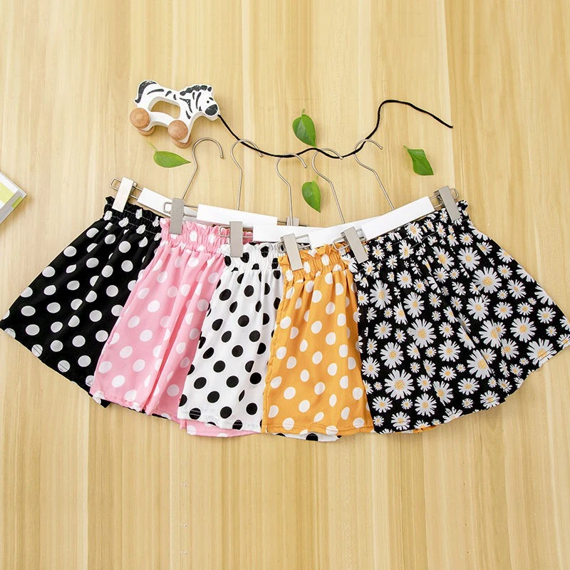 Polyester Children's Anti-mosquito Pants Bloomers Thin Polka Dot Baby Pants Girls and Girls Summer Baby 3-10Years