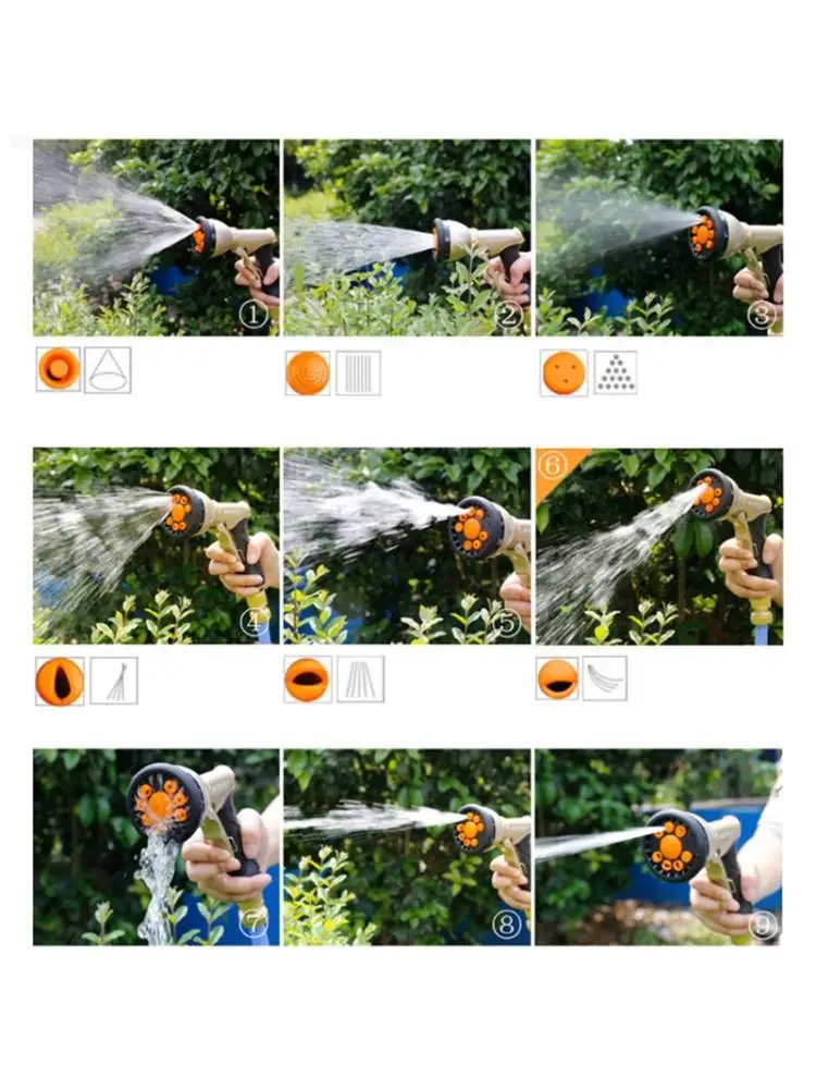 

Household Magic Washing Multifunctional Telescopic High Pressure Car Wash Garden Hose Watering Set