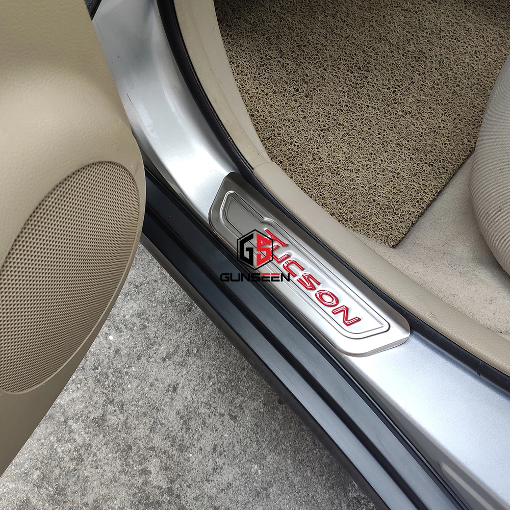 Автомобильные аксессуары Sticke для hyundai Tucson дверная педаль подоконника защита из нержавеющей стали защитная пластина отделка автомобиля-Стайлинг