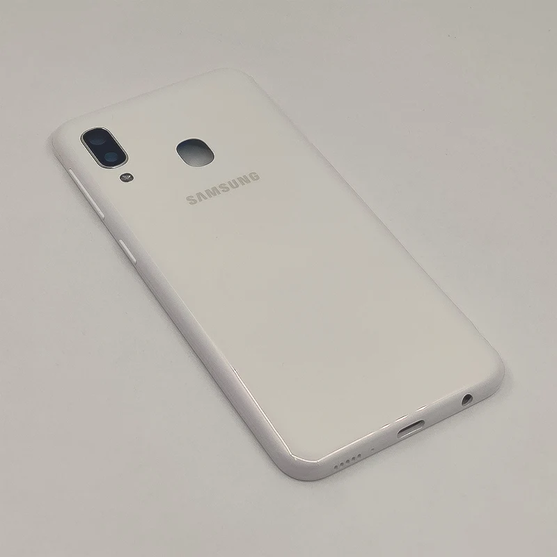 A20e чехол для телефона для samsung Galaxy A20E Задняя крышка батареи Задняя Дверь Корпус чехол Замена ключ для боковой кнопки объектив камеры