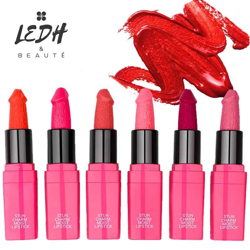 LEDH 12 Цветов в форме пениса помады гриб Водонепроницаемый длительные сексуальные