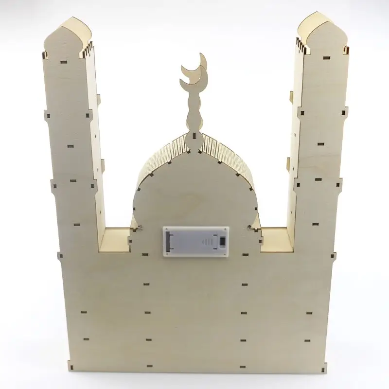 Календарь Рамадан с обратным отсчетом деревянный орнамент ИД Мубарак ящик