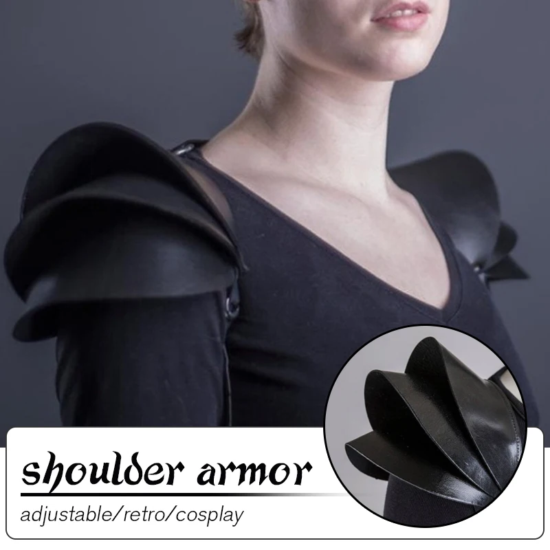 Женский и мужской костюм для косплея из черной кожи |