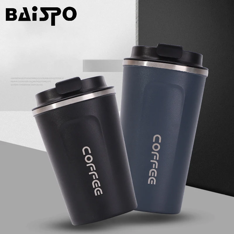 Креативная кружка для кофе BAISPO с крышкой термоскладная бутылка воды чашка из