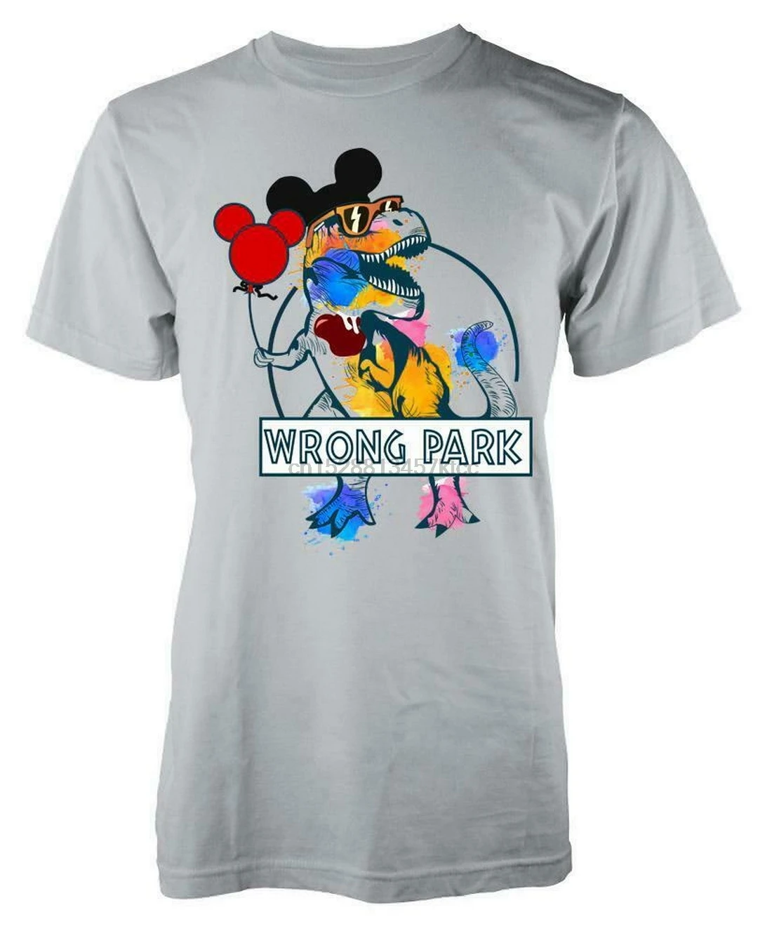 Футболки для взрослых с изображением динозавра парка радуги Микки и