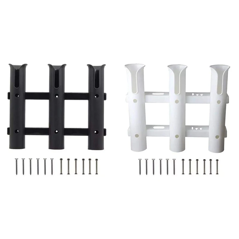 

3-Tube Fishing Rod Holder Fishing Rod Rack for Boat Yacht Kayak Truck or Garage Storage with Screws