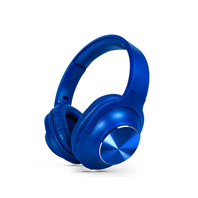 Blue Qh16 металлические Bluetooth 5,0 наушники floding наушники с креплением на голову Беспроводная гарнитура Bluetooth HIFI - Цвет: Blue