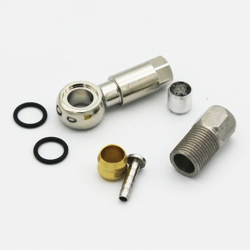

Valve Hub Tubing Fittings Silver For SHIMANO SLX XT XTR BH90 Olive Head Cycling