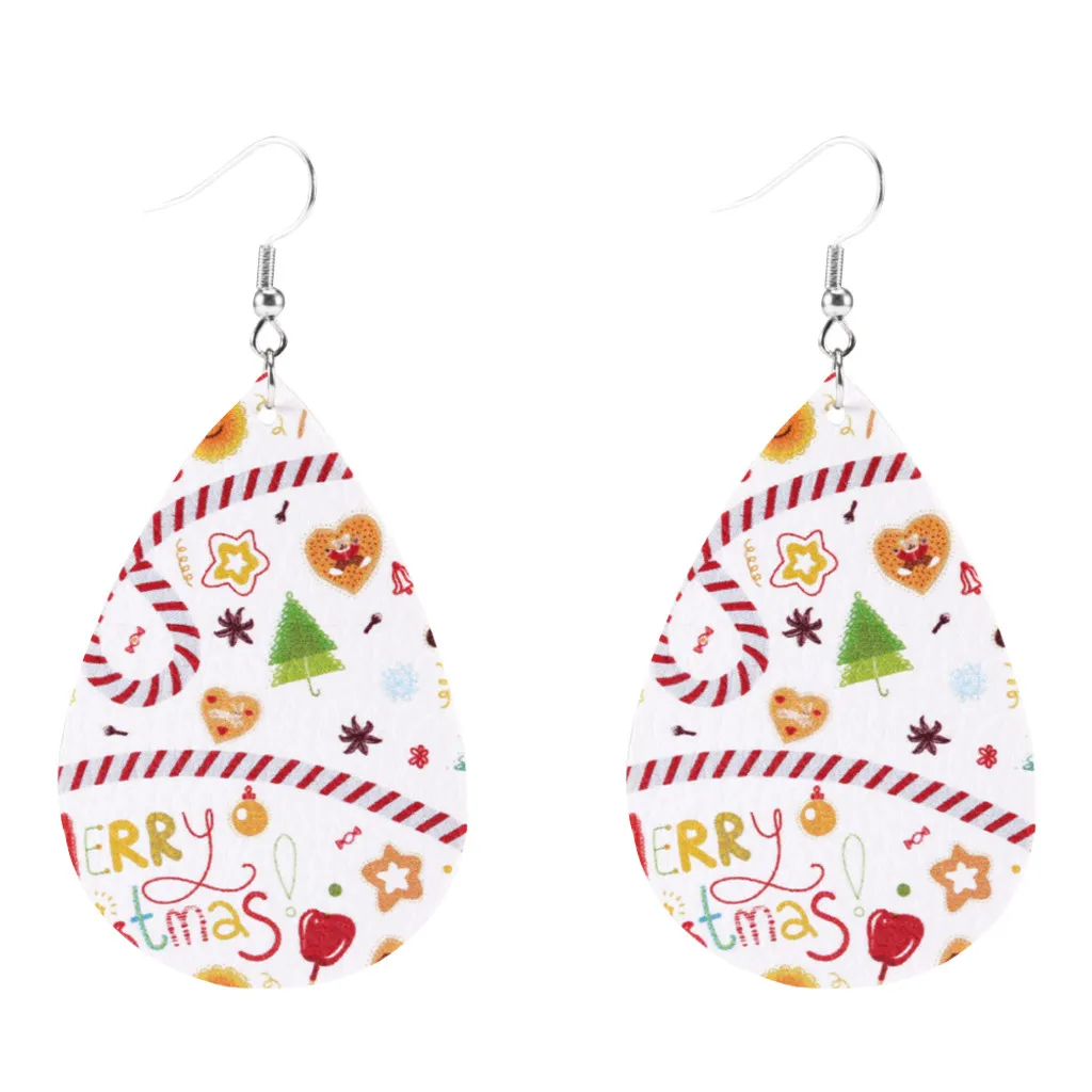 Женские рождественские висячие серьги с крючком очаровательные ювелирные