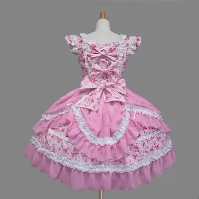 

(LLT016) High Quality Short Sleeveless Sweet Lolita Short Dress Ball Gown Fancy Prom Dress Halloween Party Masquerade Costume