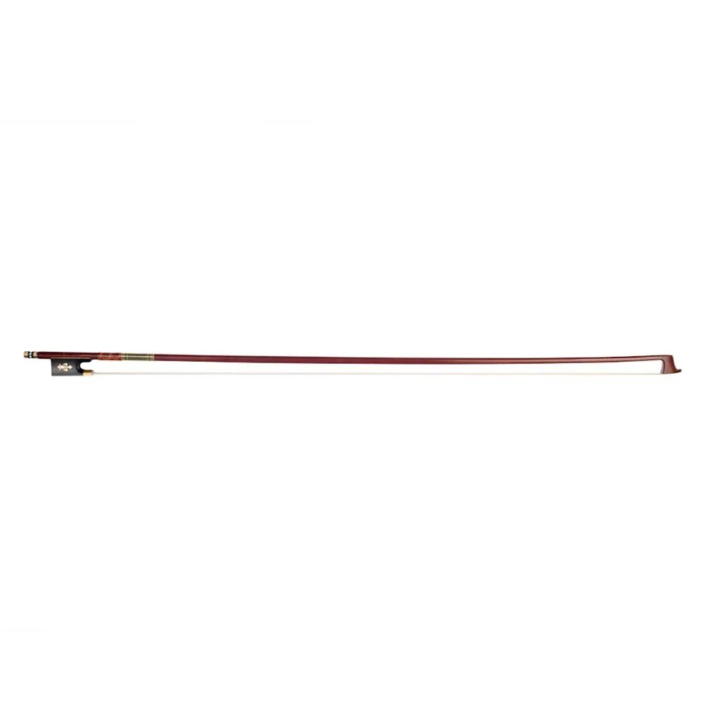 

Violin Bow (Pernambuco Bow Stick Black Ebony Frog and Horsetail Bow Hair) for 4/4 Full Size Violin