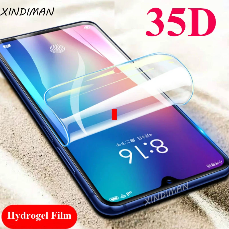 Передняя полностью 35D Гидрогелевая пленка для xiaomi Max2 max3 Защитная play 5splus 6 6X 8 8lite 9 9se
