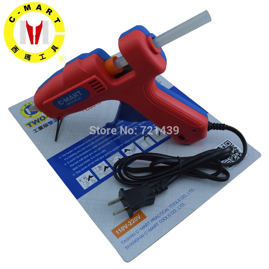 

C-MART tool60~100W 110-240V Two step hot melt glue gun Professional Mini Electric Heating Hot Melt Glue Gun Free Shipping C0019