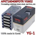 APKT160408PDTR YG602 100% оригинальный корейский YG-1 APKT1604 карбидная вставка обработка: нержавеющая сталь, сталь, чугун и т. Д.