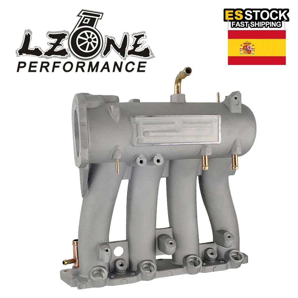 Lzone температура Алюминий впускной коллектор для 1988 2000 Honda Civic CRX Del Sol SOHC D серии CX DX EX