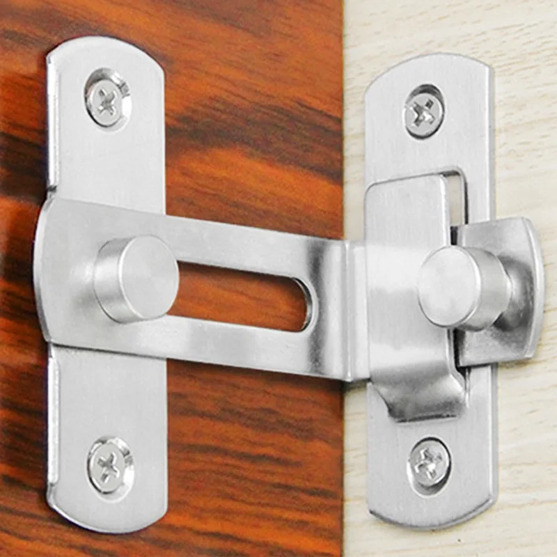 Дверная защелка из нержавеющей стали дверная Пряжка болт легко монтируется