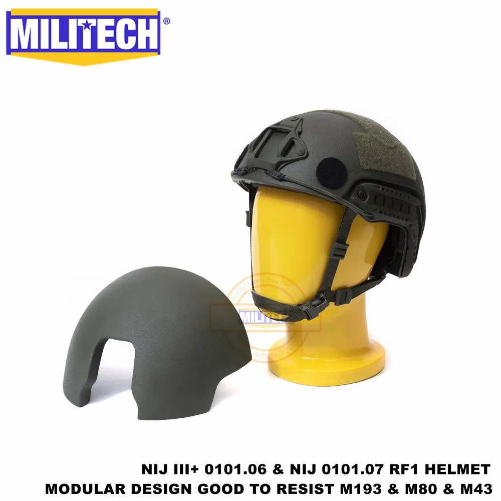 MILITECH NIJ III+ NIJ 0101,07 RF1 модульный Tacti FAST OD 3 в 1 червячный циферблат лайнер высокая XP Cut пуленепробиваемый арамидный баллистический шлем