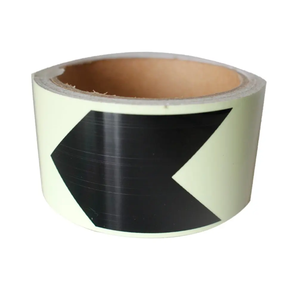 

5CM*1M Luminous Tape with Arrows Self-adhesive Fluorescent Glow in The Dark Safety Warning Tape Waterproof Strip Sticker ACEHE