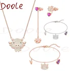 2021 высококачественные модные ювелирные изделия SWA Очаровательная Милая женская подвеска в форме свиньи ожерелье для девушки в качестве подарка