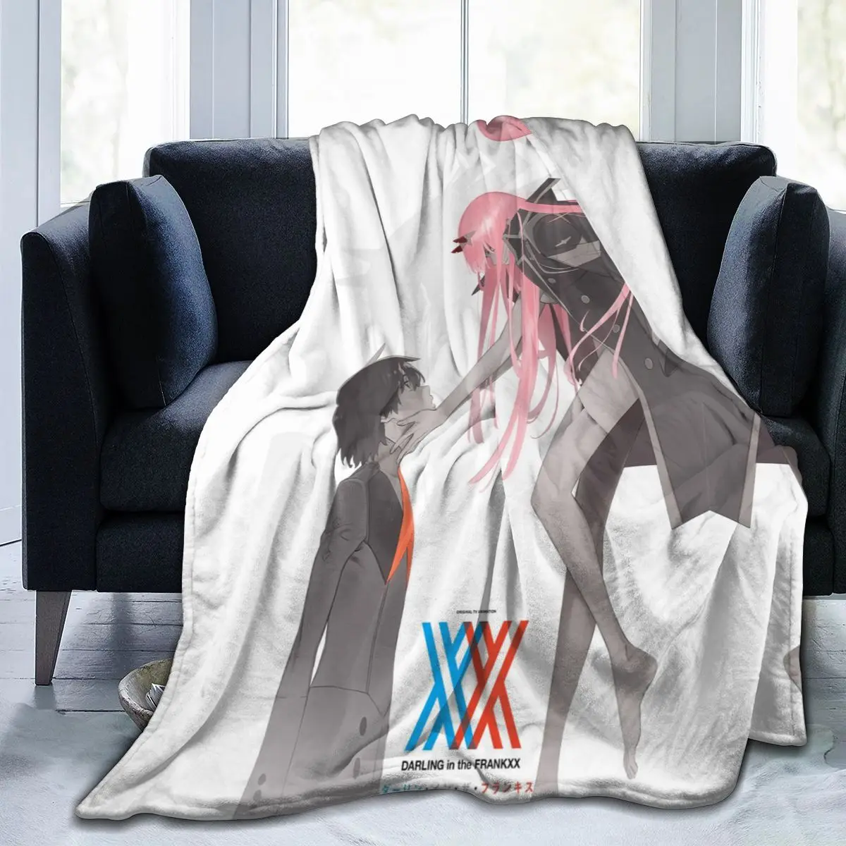 

Animation darling 4, 3D blanket, personalized printing, soft coral velvet blanket, mechanical washing flannel blanket