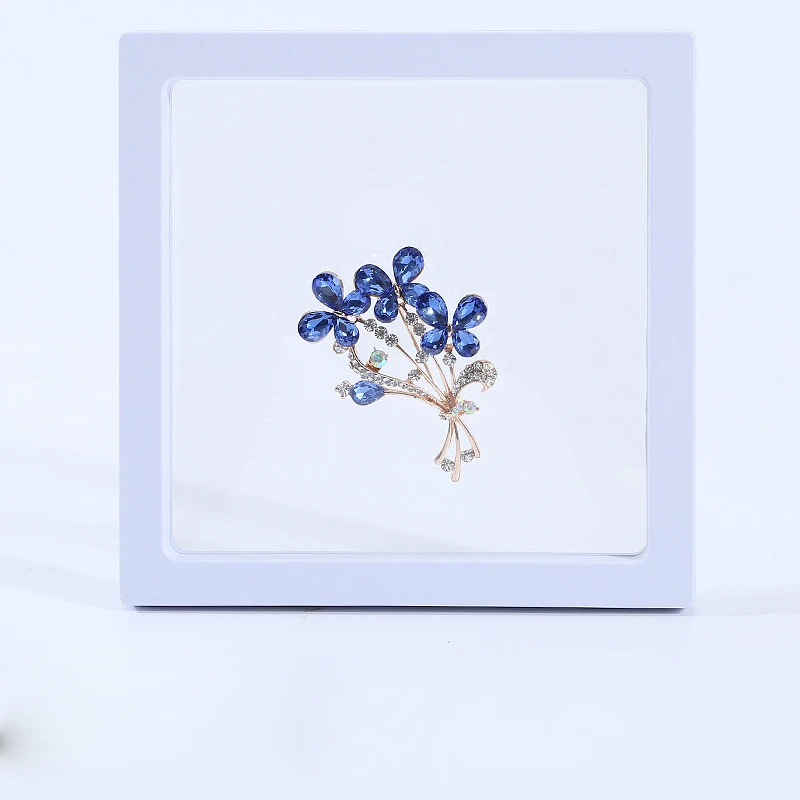 

Ring Earrings Suspension Display Stand Elastic PE Film Rack Case Dustproof Transparent Bead Bracelet Pendant Jewelry Storage Box