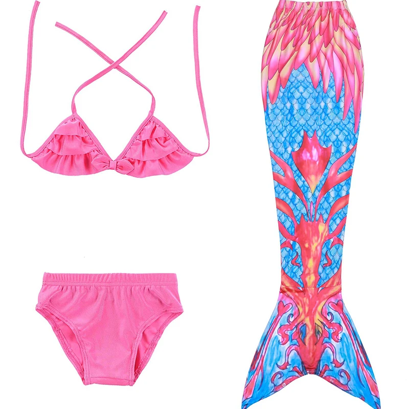 New Girls Mermaid Tail Dress kids swimsuit Bikinis summer Carnival Party Clothes Accessory children Little Ariel Outfit | Детская одежда