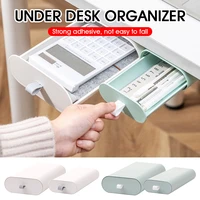 under table drawer punch free slide out hidden storage box stationery organizer holder tray for home office school home storage