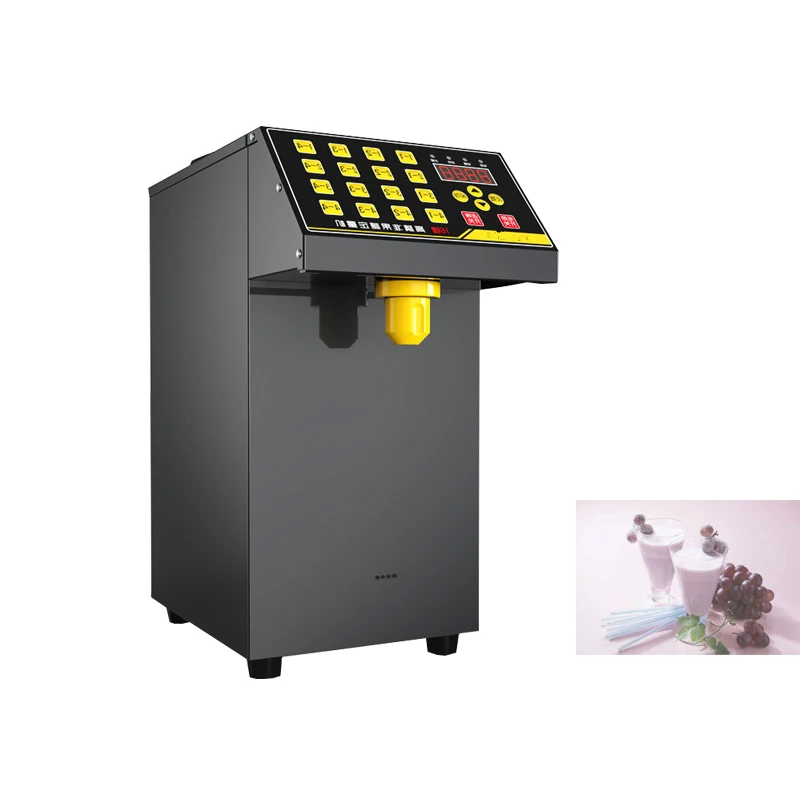 

Bubble Tea Sugar Machine 6.5L Fructose Quantitative Machine 16 Grid Automatic Fructose Machine Syrup Machine