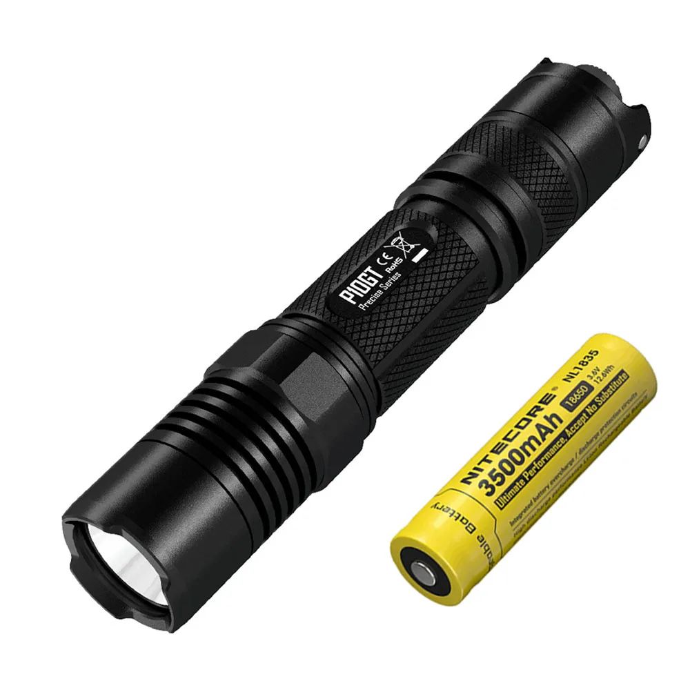 NITECORE P10GT ручной фонарь CREE XM-L2 T6 Светодиодный max 900 люмен луч расстоянии 286 метров уличный фонарик поиск спасательный маяк - Испускаемый цвет: P10GT NL1835