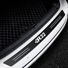 Автомобильный Стайлинг 1 шт. 3D автомобильный багажник задний бампер Декоративные наклейки для Volkswagen R 5 6 MK7 Tiguan Polo детали из углеродного волокна