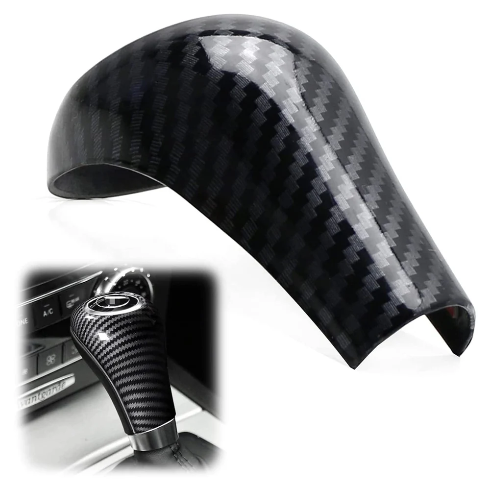 

Car Gear Knob Shift Knob Shell Sticker Carbon Fiber Cover For Mercedes A C E G GLK CLS Class W205 W210 W214 W169 W204 W211