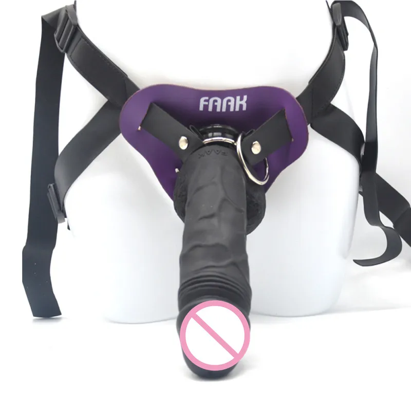 Новинка силиконовый страпон искусственный пенис съемный кожаный ремень