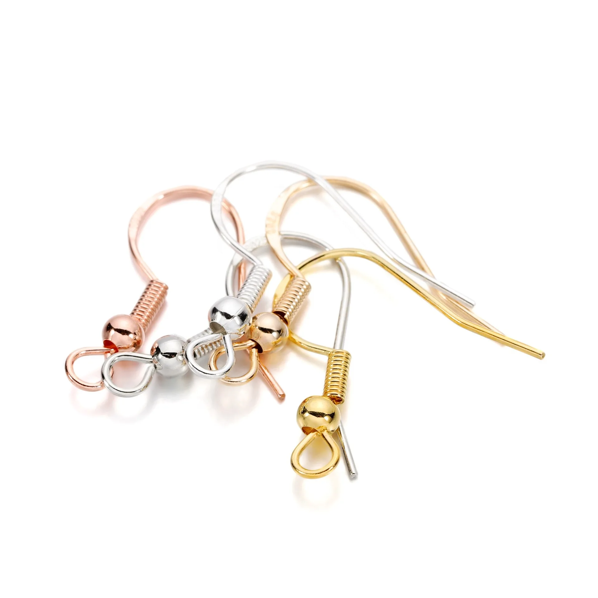 

50pcs/lot 925 Silver Color Gold Copper Ear Wires Earrings Hook for DIY Jewelry Earrings Making Supplies Accessor 20*20mm