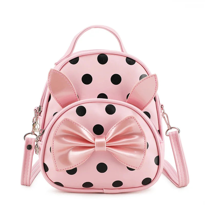 

2021 New Mini Cute Small Children School Book Bag PU Leather Lovely Girls Boys Preschool Backpack for Kids Mochila Infantil