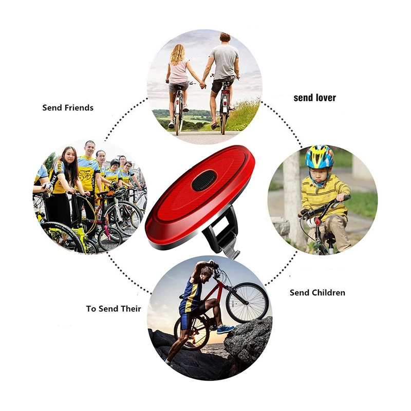 Умный велосипедный задний светильник автомобильный Usb Перезаряжаемый