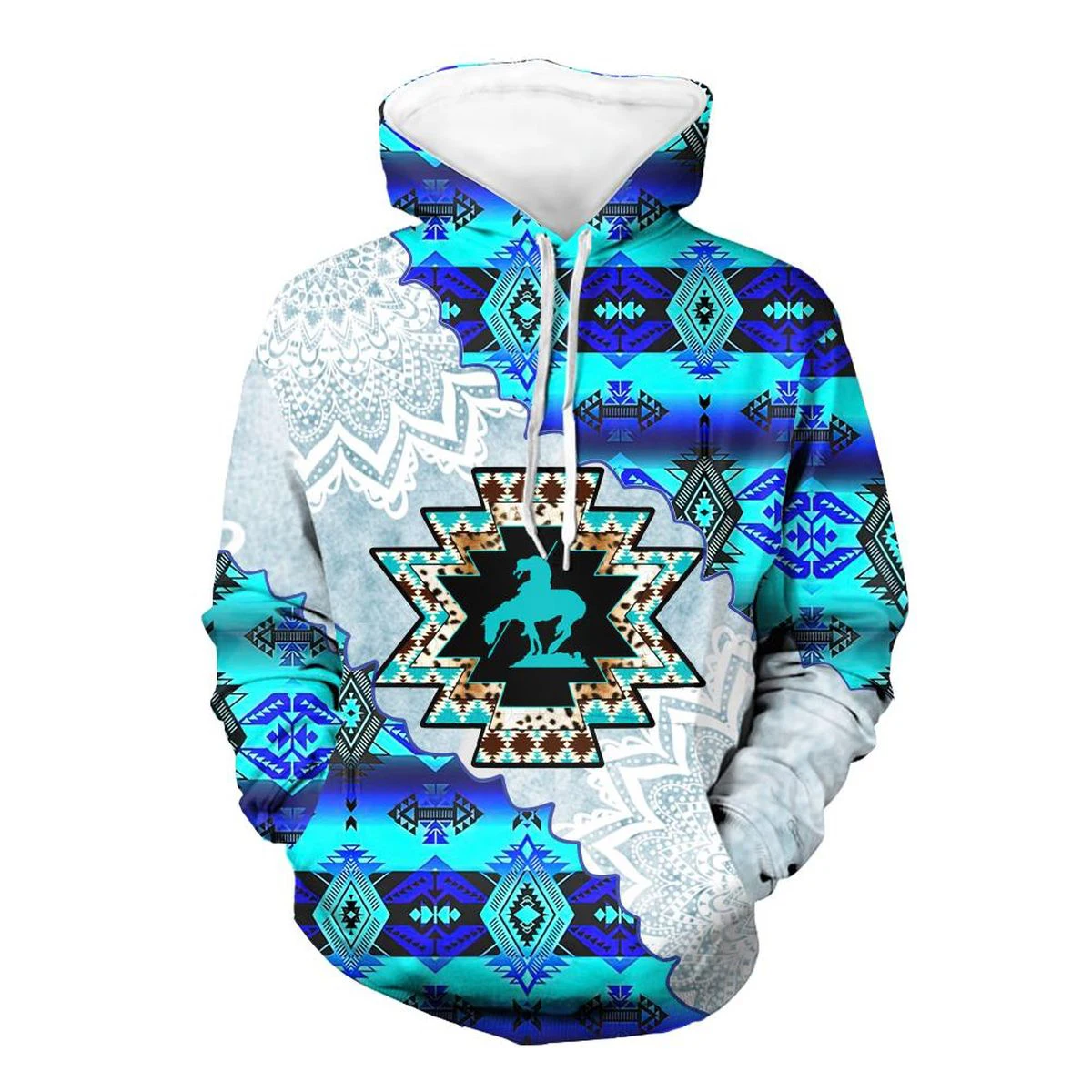 

Blue Pattern Native 3D Hoodie All over Print Hoodies Men Sweatshirt Unisex Streetwear Pullover Casual Tracksuits