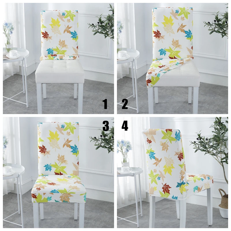 Чехлы на стулья из спандекса съемные чехлы для офиса и компьютера