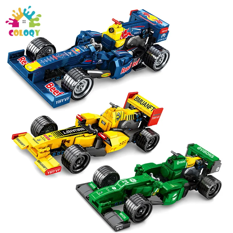 

Конструктор гоночный автомобиль Disney, скоростная модель чемпионов, модель MOC, F1 формула, игрушки для детей, рождественские подарки