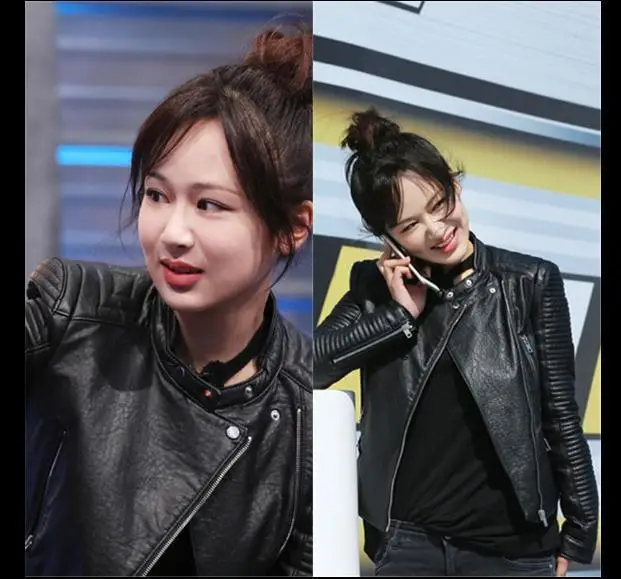 Бесплатная доставка Брендовые женские Короткие Куртки из натуральной кожи в