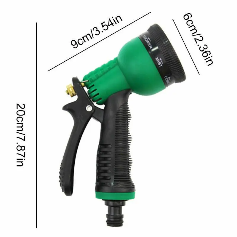 Поливочный шланг Регулируемый пистолет-распылитель головок Полив сада