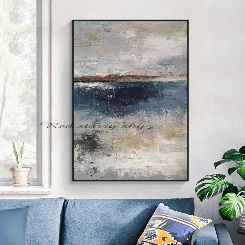 

Large Abstract Oil Painting Handmade Cuadros Decoraction Office On Canvas Wall Art Original Abstract Textured Art Hand Painted
