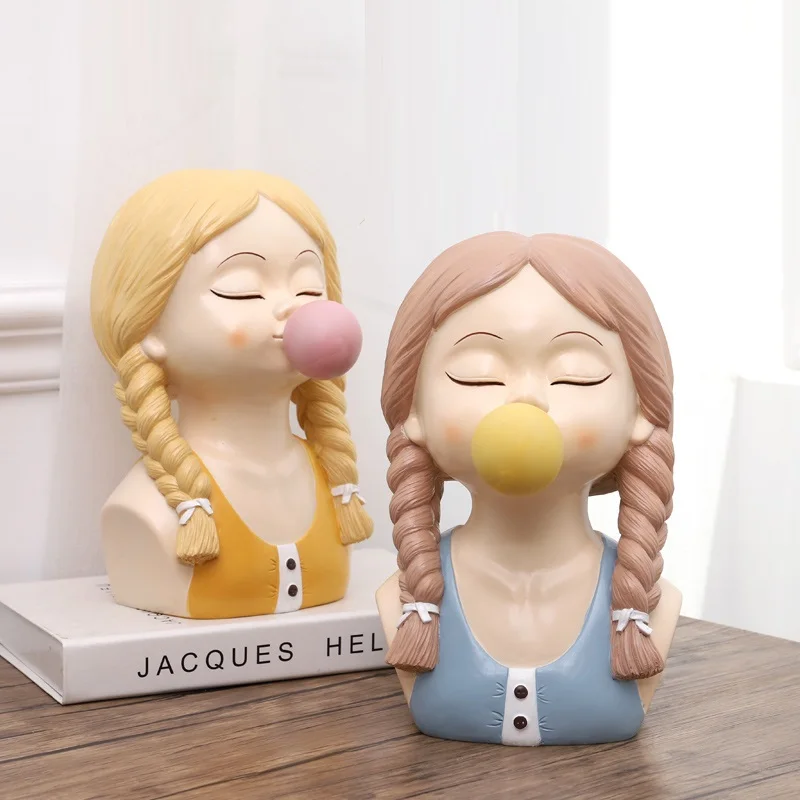 Скандинавская Фотографическая скульптура в виде зернистой смолы с головой